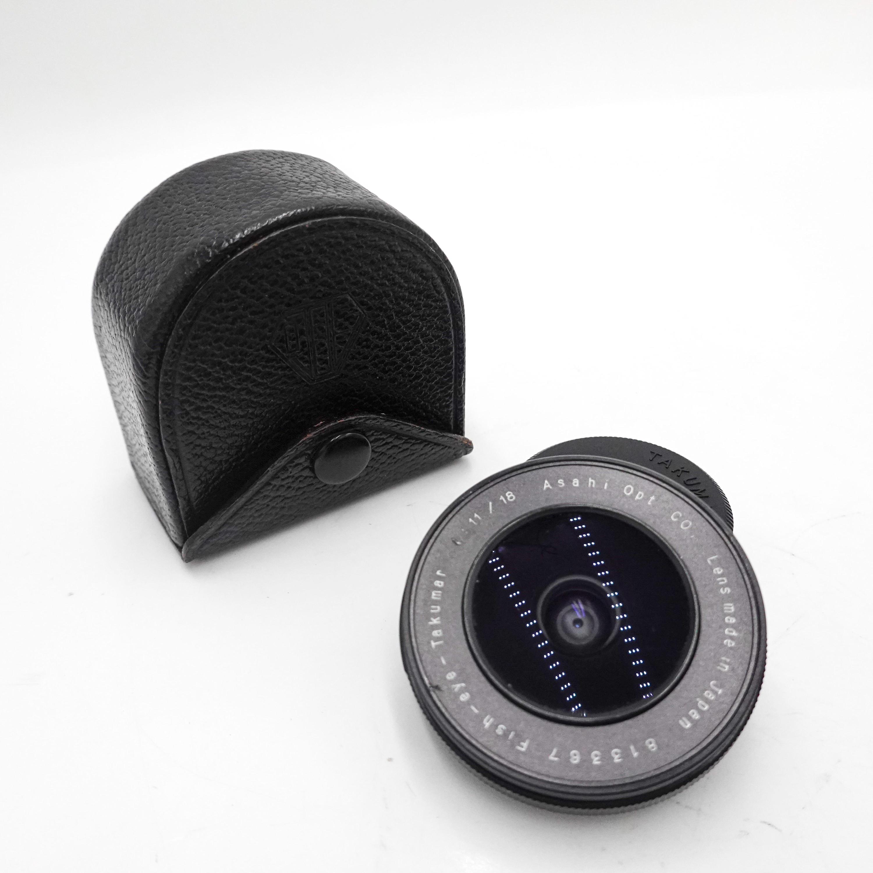 Pentax Asahi Fish-eye Takumar 18mm F/11 Camera Lens - M42 Mount