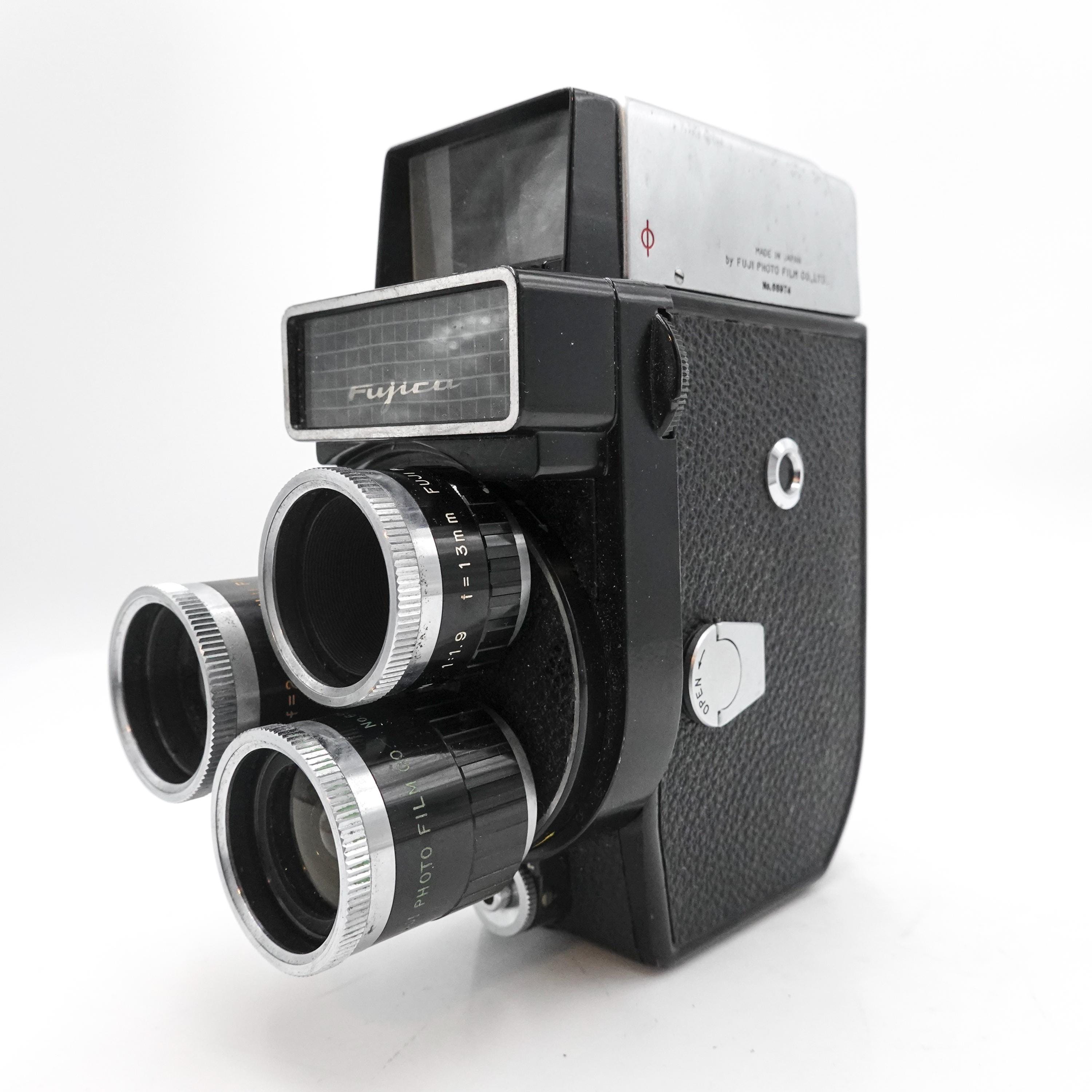 Fujica 8ee Double 8mm Cine Film Camera - Triple Lens - Fully