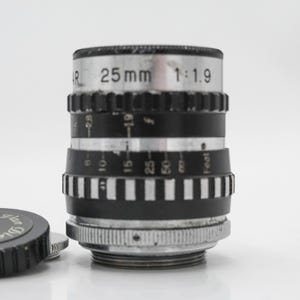 C-mount Cosmicar Lens Es 25mm F 1.4 Tv Lens Made in Japan - Etsy