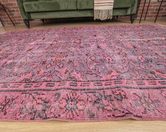 5x9 woven rug, Vintage Turkish Rug, 5'4" X 9'4", home Decor rug D43N3378
