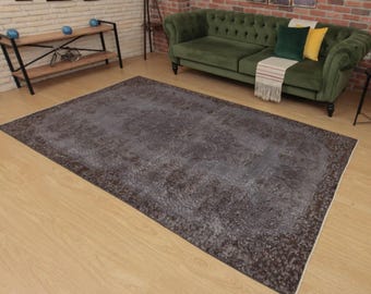 Turkish woven living room carpet , 5'4" X 9' kitchen  rug, D71N5379