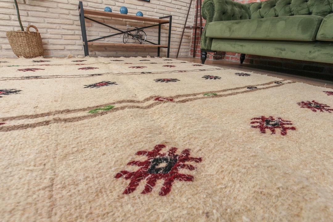 7x15 oversize Long Runner Rug , Hemp Rug , 6'11 X 15'1 beige ...
