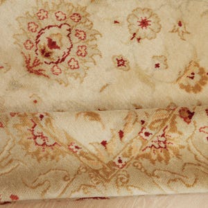7x9 original Oushak rug, beige rug for living room, 6&#39;10&quot; X 9&#39;  Turkish Area Rug , D124N8681