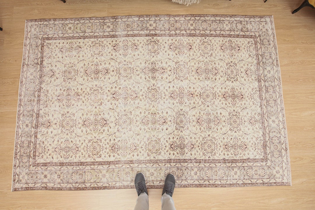 Buy 7x10 Woven Rug , Living Room Rug,6'8 X 10'2, Antique Rug D45N3330