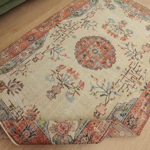 5x8 woven kitchen rug, nomadic rug ,living room rug, 4&#39;9&quot; X 7&#39;9&quot; Vintage Rug D67N5364
