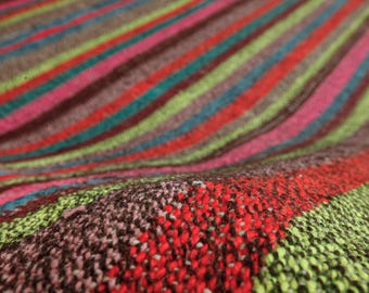 7x10 rainbow striped kilim, bohemian rug, 6&#39;9&quot; X 9&#39;7&quot; Living Room Rug,  D133N9146