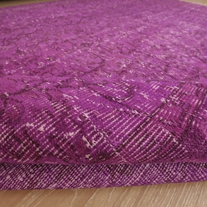6x9 rustic distressed rug, bedroom rug, 5&#39;9&quot; X 9&#39;3&quot;, wool rug, D60N4700