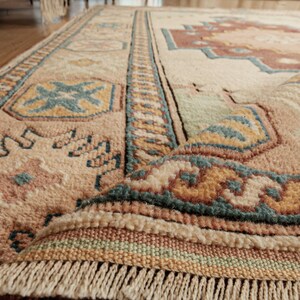 6x8 geometric office rug, vintage  wool rug, 5&#39;8&quot; X 7&#39;10&quot;  bedroom rug D146N9313