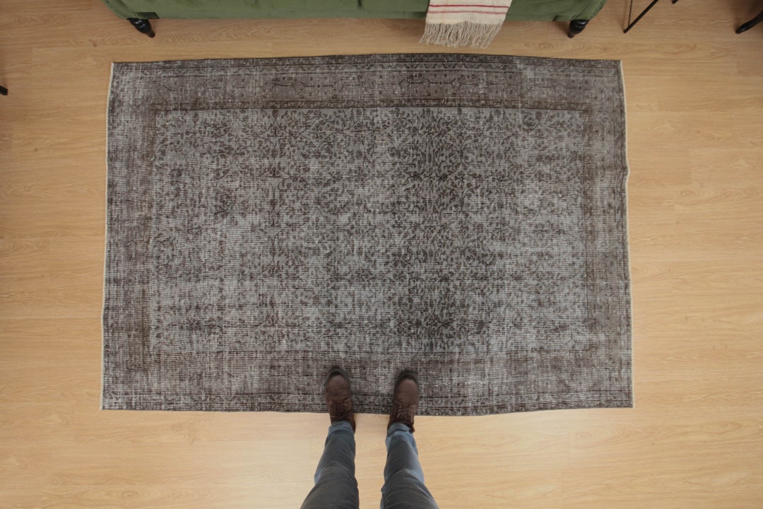 6x8 Dining Room Rug, Vintage Kitchen Rug , Living Room Rug, 5'6