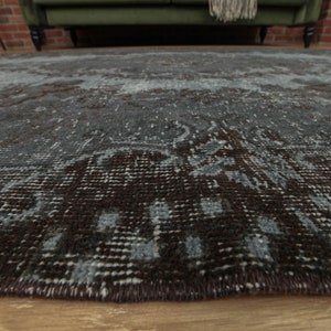 6x8 Dining Room Rug, Grey Brown Rug, Kitchen rug, 5'6" X 8'4" Bedroom  rug  D67N5293