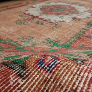7x10 Turkish Living Room Rug , oriental brown red gray rug, 7&#39;1&quot; X 10&#39;4&quot; Oriental Rug D141N9296