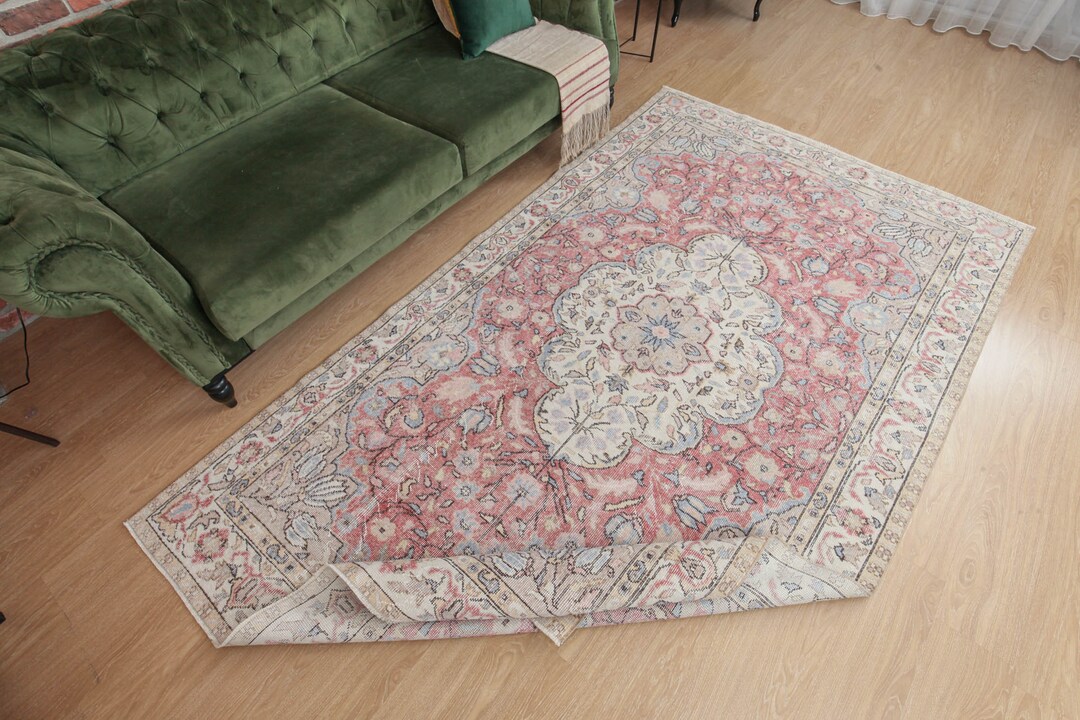 6x10 Oriental Kitchen Rug, Area Rug, 5'6 X 9'8 Bedroom Rug ,turkish