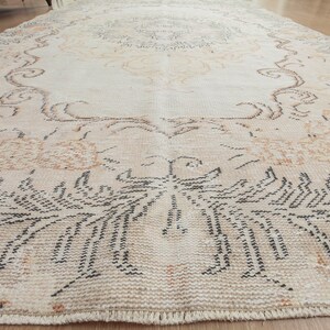 6x9 Turkish Area Rug,Woven Rug,  5&#39;10&quot; X 9&#39;1&quot;  Living Room Rug, Bedroom  Rug D22N2888