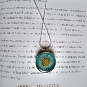 One of a Kind, Handmade Pressed Wildflower Necklace