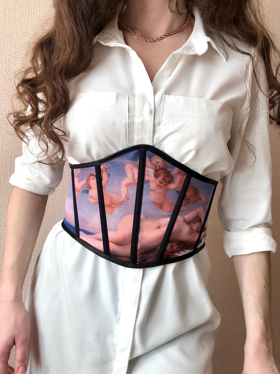 Korsett die Geburt der Venus Cabanel Kunst Unterbrust