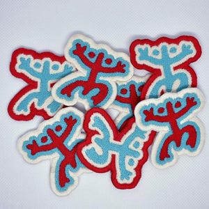 Puerto Rico Coqui Flag, Sol Taino, Coqui Taino, Taino Sun Patch Embroidered Sew-On/Iron-On/Velcro image 6