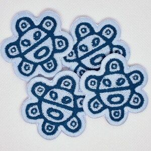 Puerto Rico Coqui Flag, Sol Taino, Coqui Taino, Taino Sun Patch Embroidered Sew-On/Iron-On/Velcro Taíno Sun