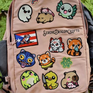 Puerto Rico Coqui Flag, Sol Taino, Coqui Taino, Taino Sun Patch Embroidered Sew-On/Iron-On/Velcro image 13