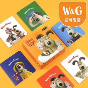 Juego de tarjetas de felicitación de Wallace y Gromit / 24 tarjetas + 24 sobres / Hecho en Corea