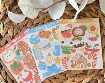 Patreon Sticker Club - Christmas Sticker Sheets | Cute Stickers | Aesthetic Stickers for Journals, Planners Scrapbooking