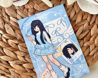Yue and Tofu Art Print | Cute Art Prints | Decorative Prints for Walls | Postcard Prints | Aesthetic Art | 4x6" inch