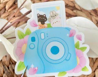 Polaroid Tofu Vinyl Sticker | Kawaii, Cute, Funny | Waterproof and Dishwasher Safe | Waterbottle Stickers
