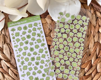 Clovers Sticker Sheets | Cute Flower Stickers | Flower Doodles