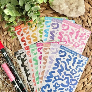 Stickervel holografisch lint | Leuke stickers | Esthetische stickers voor tijdschriften, planners, scrapbooking | Decoratiestickers