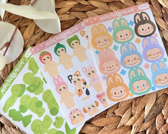 Patreon Sticker Club - Trinkets | Cute Sticker Sheets | Aesthetic Stickers for Journals, Planners Scrapbooking | Deco Stickers
