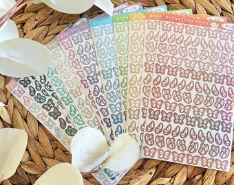 Decorative HOLOGRAPHIC Butterfly Stickers | Toploader | Polco | Sticker Sheets
