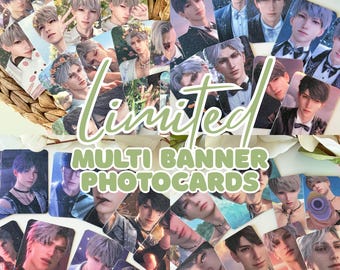 Multi Banner LADS Photocards | Embossed | Love and Deepspace | Sylus | Caleb | Rafayel | Xavier | Zayne | Poca