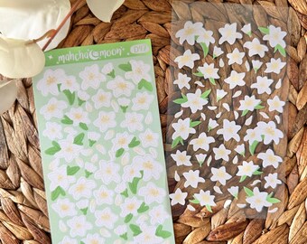 Lily Flower Deco Sticker Sheets | Toploader | Polco | Sticker Sheets