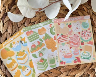Patreon Sticker Club -  Sweet Treats Sticker Sheets | Cute Stickers | Aesthetic Stickers for Journals, Planners Scrapbooking