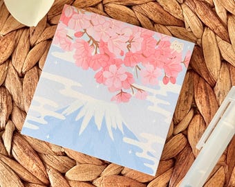 Sakura Blossom Sticky Notes | Kawaii, Cute, Aesthetic | Notepads, Memo Pads | 3x3"inch