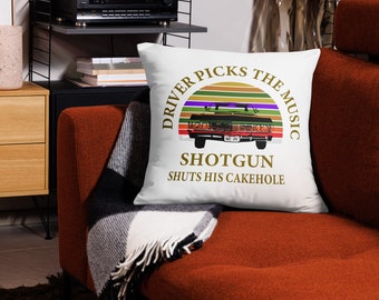 Driver Picks the Music - Pillow Case - Supernatural