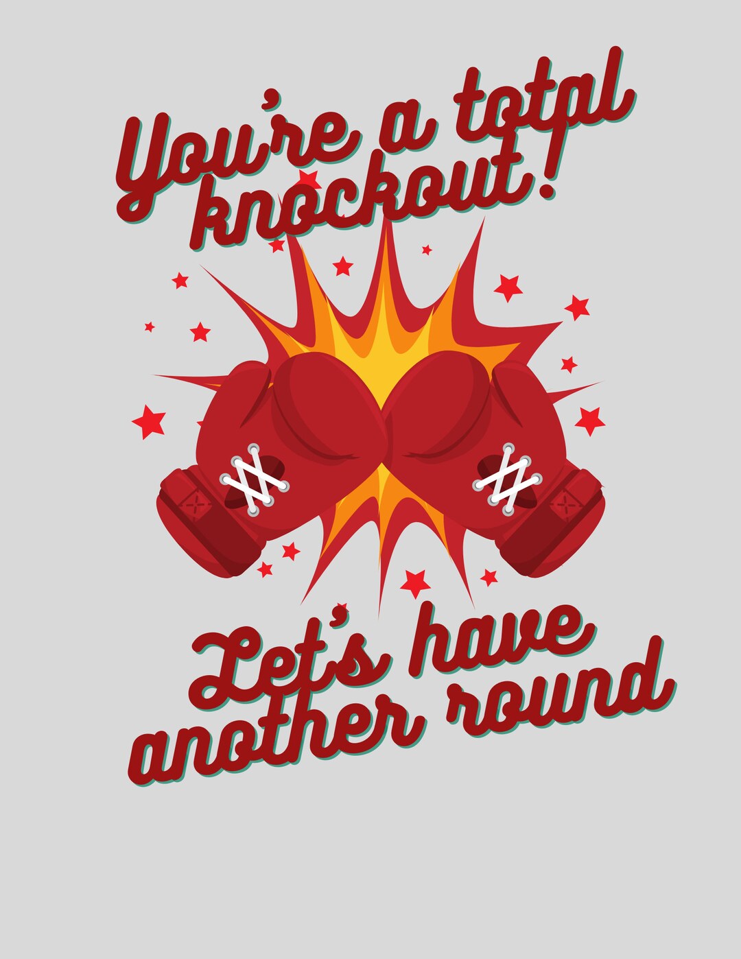 Knockout Printable Download - Etsy