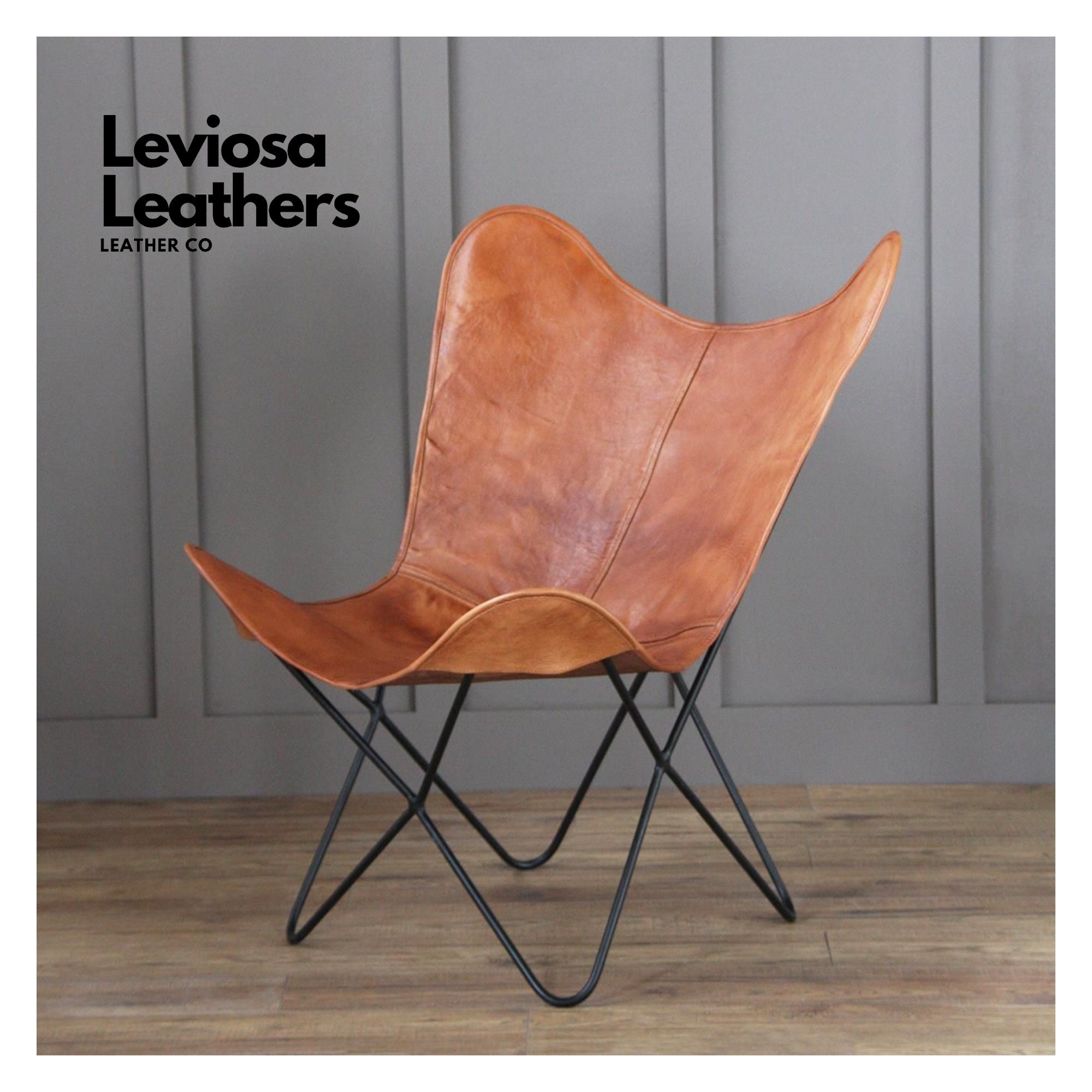 LEDER STYLISCHER STUHL Klappstuhl handgemachte Dekostühle | Etsy