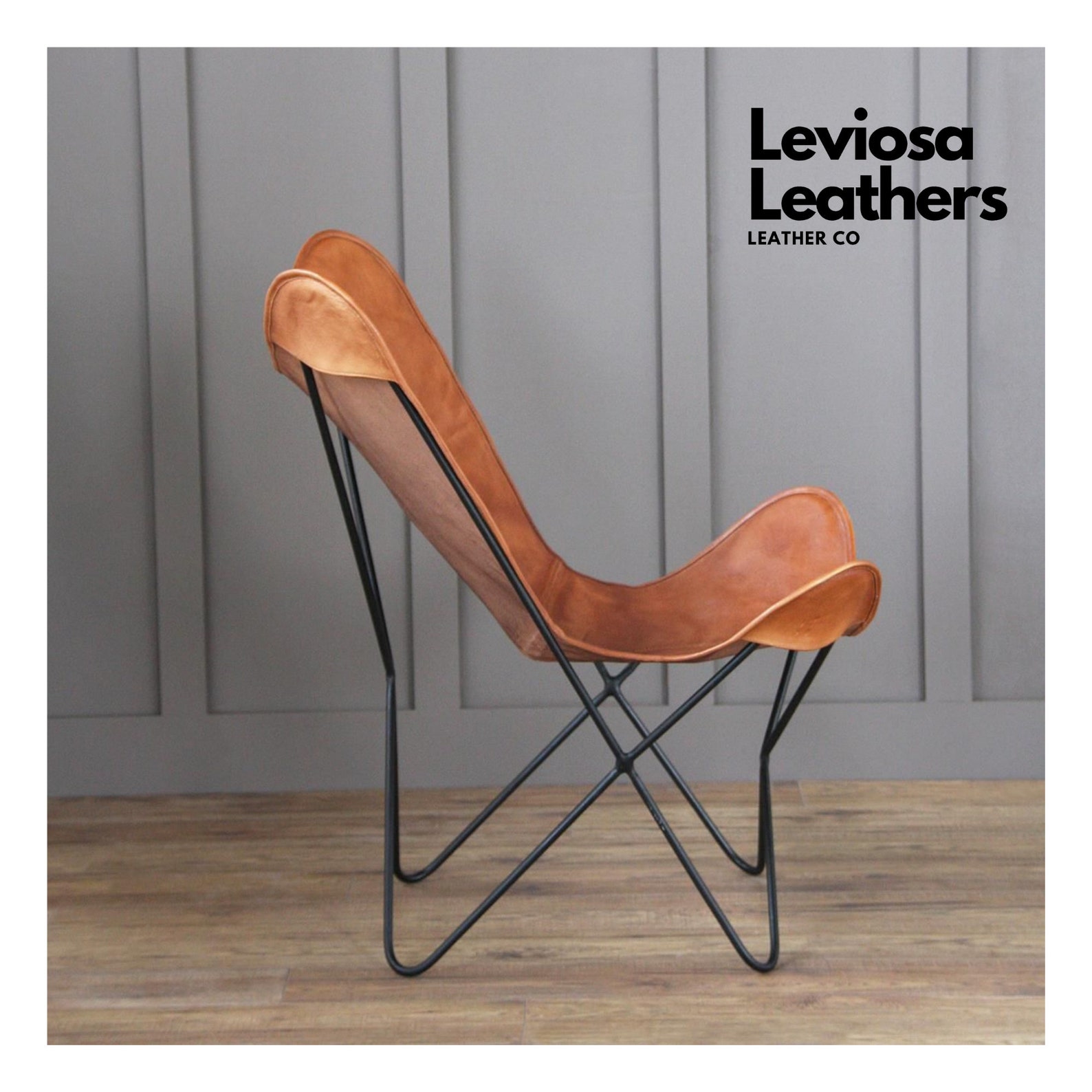 LEDER STYLISCHER STUHL Klappstuhl handgemachte Dekostühle | Etsy