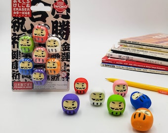 Gomme da cancellare giapponesi Iwako set da 7 Daruma