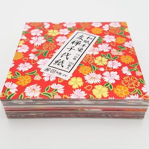 Lot block 100 sheets of Japanese paper from Kyoto for origami folding image 4