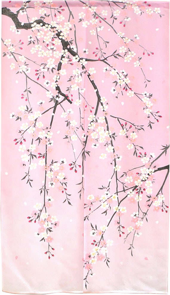 Noren Japonais Fleur Cerisier