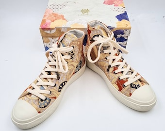 Scarpe da basket in tessuto tradizionale giapponese OBI. -Taglia 40-Unisex