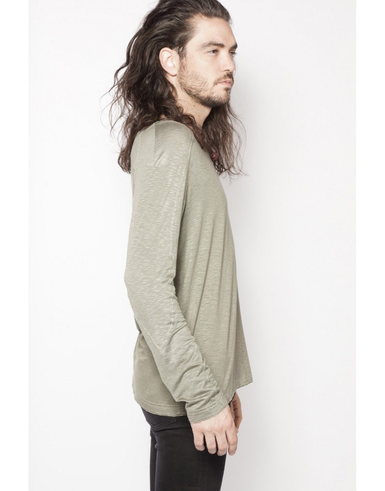 made in France ready-to-wear designer Japan street wear Krypto Kaki AOI Clothing long-sleeved sweater