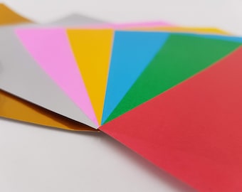 Blocca 60 fogli di carta giapponese 50 colori per origami pieghevoli