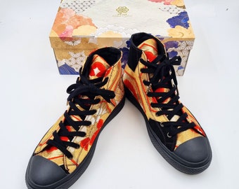 Chaussures basket en tissu de japonaises traditionnelles belt OBI - Taille 41 - Unisex