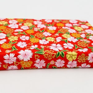 Lot 80 sakura flower stickers in decorative Japanese paper from Kyoto image 5