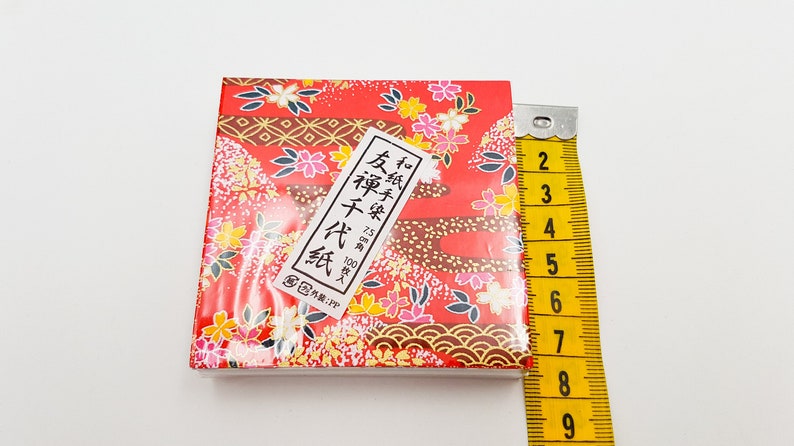 Lot block 100 sheets of Japanese paper from Kyoto for origami folding image 6