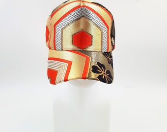 Casquette brodée réglable à motif japonais MOMIJI et SAKURA