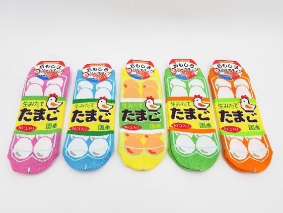 Japanese Cotton Socks And Egg Box Pattern Made In Japan Fr Etsy Canada