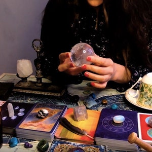 CRYSTAL BALL & Tarot VIDEO Reading, 20 minuten lezen, binnen 48-72 uur levering